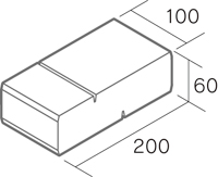 舗装用コンクリートブロック「シャロール」形状図