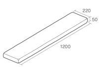 舗装用（枕木風）コンクリート製品「ボードノエル1200