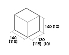 組積用コンクリートブロック「ルアートエッジ」1/2天端コーナー型