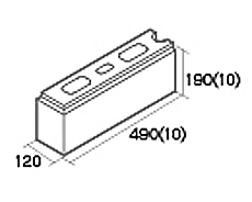 組積用コンクリートブロック「オオヤ　ファイブ」コーナー型