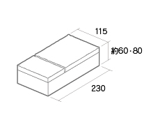 舗装用コンクリートブロック「カッシア」230