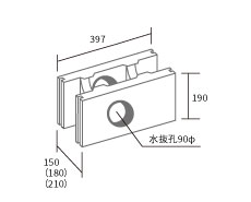 基本水抜き型